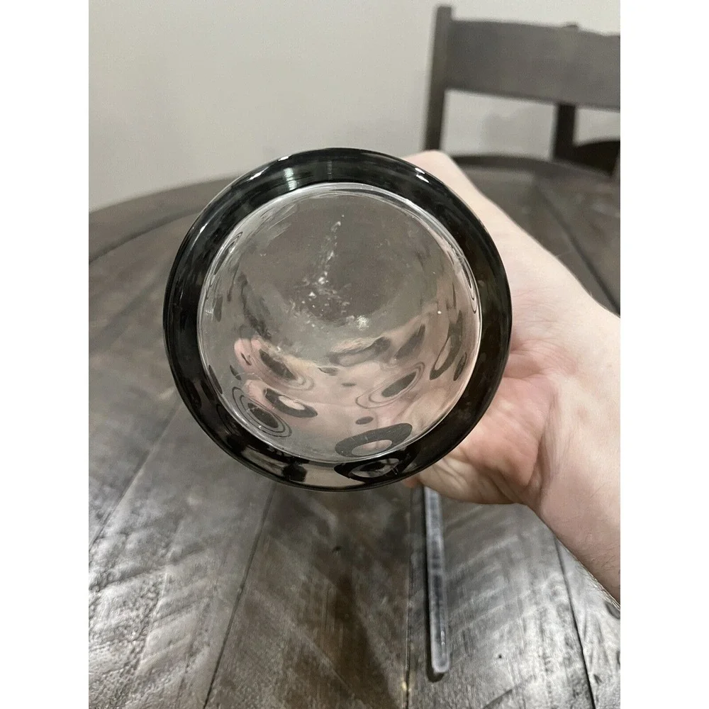Retro Black‎ Circles Martini Pitcher With Stir Stick Polka Dots Barware